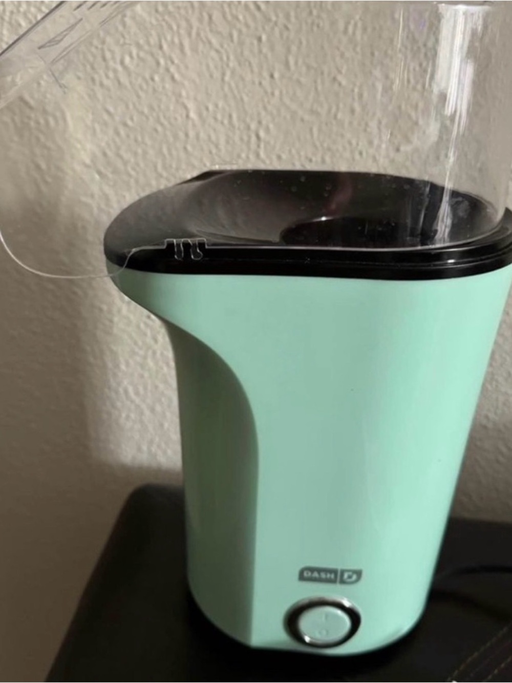 Dash Fresh Pop Popcorn Maker Aqua Mint Hot Air Oil-Free w/ Manual
